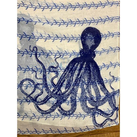 Bundle of 4 Lightweight Summer Red, White & Blue Scarves - Picture 7 of 10